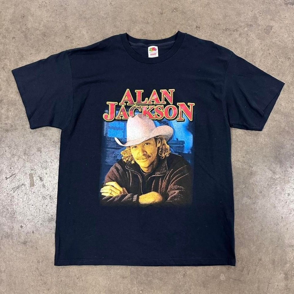 Vintage Alan Jackson 2004 Tour Graphic T-shirt Size XL